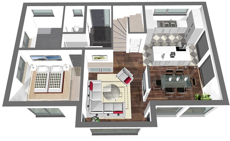 Vision 159 Erdgeschoss-3D